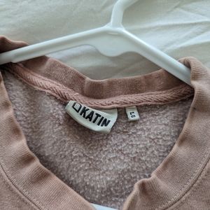 Katin pink crew neck sweatshirt